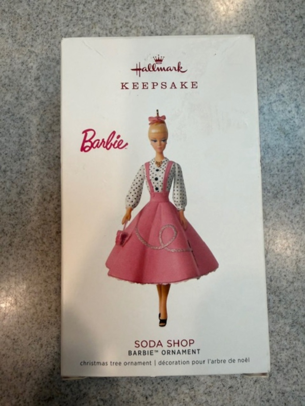 HALLMARK KEEPSAKE 2018 SODA SHOP BARBIE ORNAMENT NIB